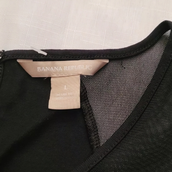 Banana Republic Women's Size L Black tank top Blouse - Picture 4 of 9